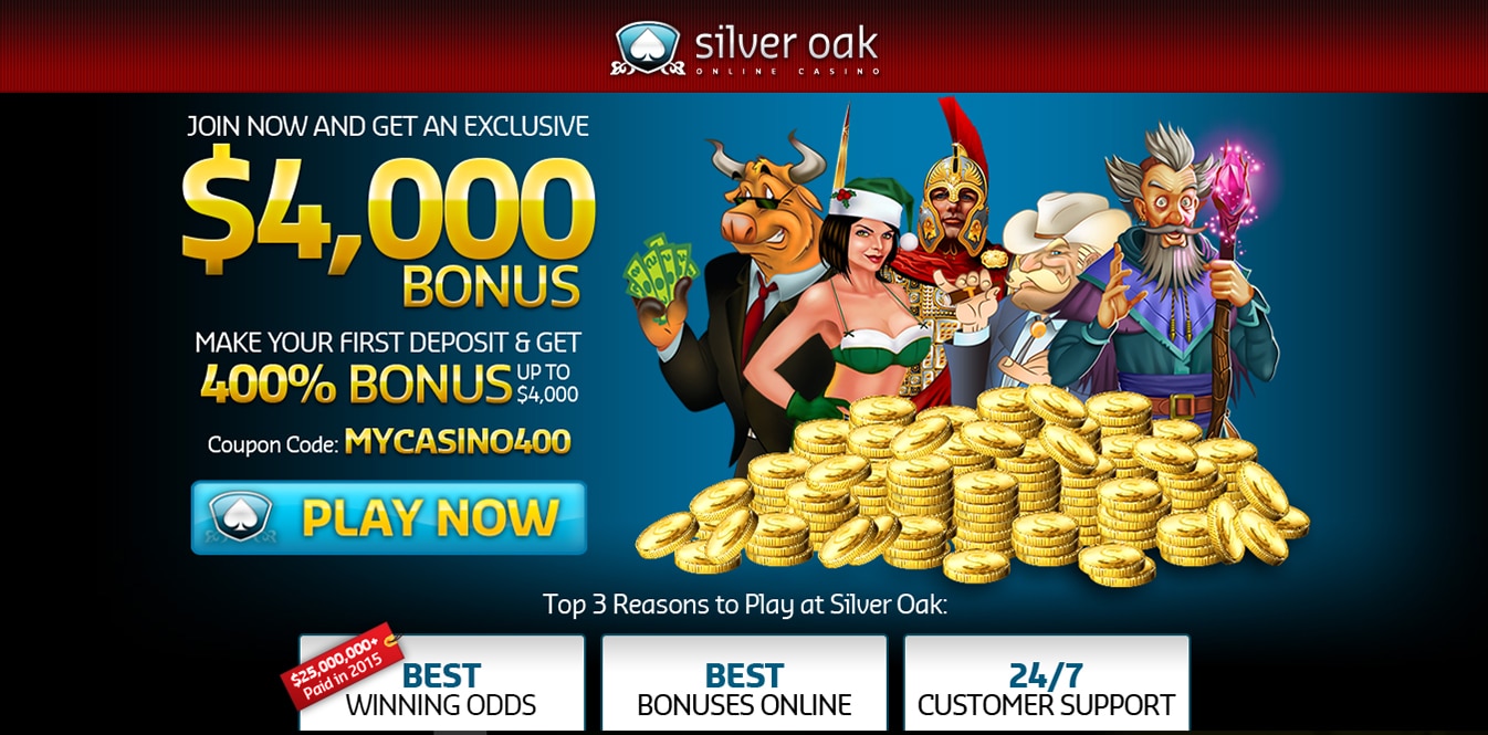 silver oak casino bonus code