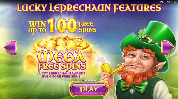 rainbow jackpots slot lucky leprechaun features