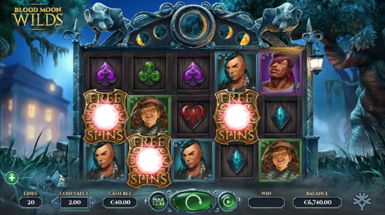 Blood Moon Wilds free spins triggered