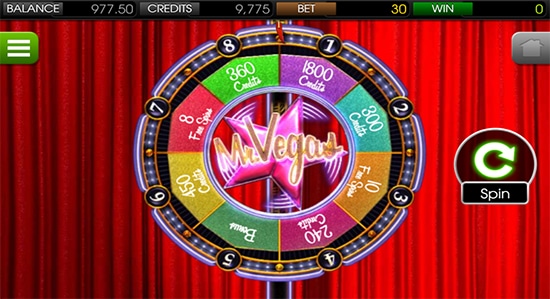 Mr. Vegas Slot Wheel Bonus