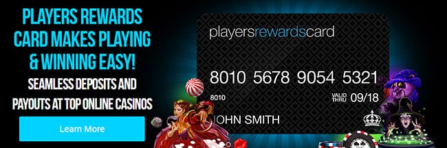 Players Rewards Card Website Screenshot