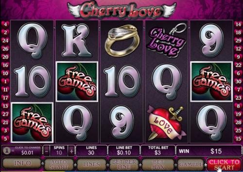 cherry love slot scatters