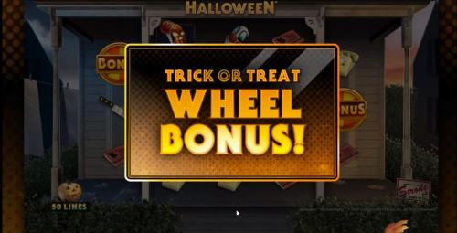 Halloween slot wheel bonus